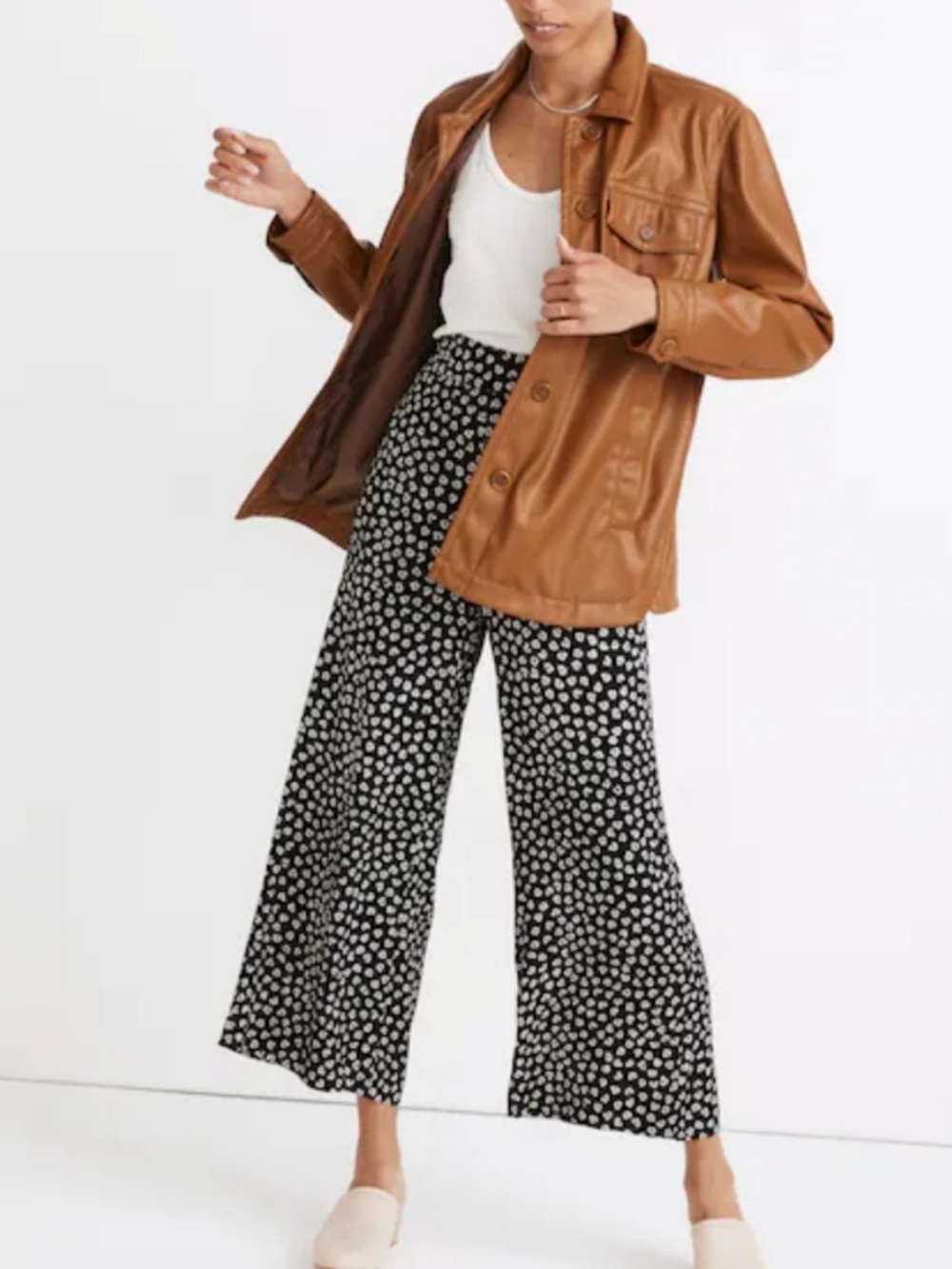 Madewell Huston Pull On Crop Pants in Woodcut Flowers
